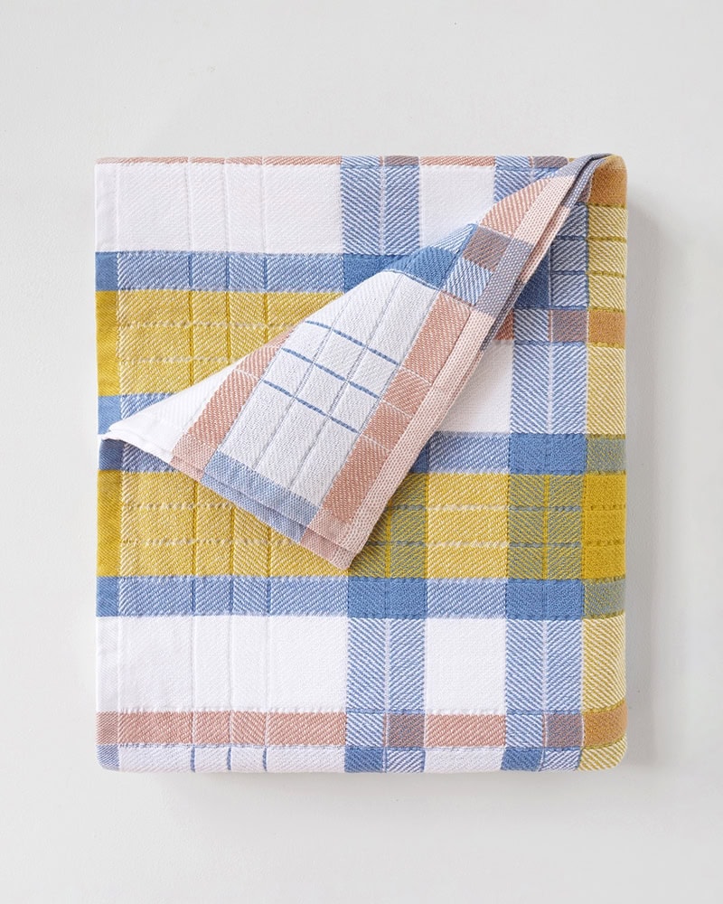 Cotton towel folded neatly